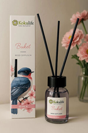 BUKET ÇUBUKLU ODA VE ORTAM KOKUSU 50 ML ÇİÇEKSİ VE YUMUŞAK ESİNTİ