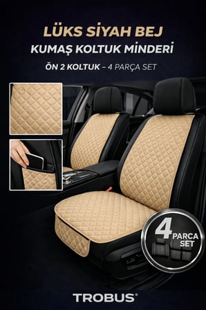 Toyota Corolla 5 Kapı (2001 Öncesi) 1990–2001 Uyumlu Kumaş Koltuk Minderi Kapitone Desen Terletmez Y