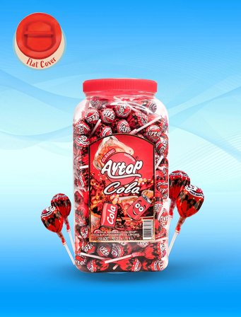 AYTOP SAPLI TOP ŞEKER 16 GR*120 -  KOLA AROMALI