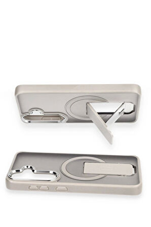Samsung Uyumlu Galaxy S24 Tork Magsafe Standlı Kapak - Lila