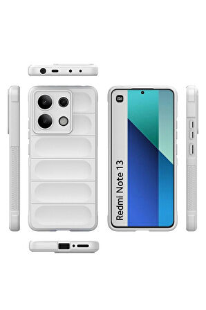 Xiaomi Uyumlu Redmi Note 13 4G Kılıf Optimum Silikon - Krem