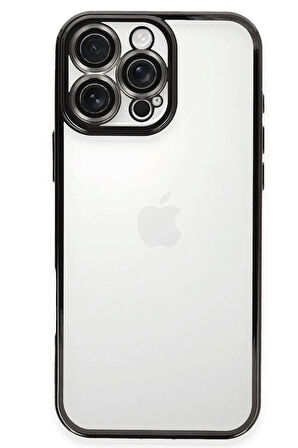 iPhone 16 Pro Kılıf Razer Lensli Silikon - Siyah