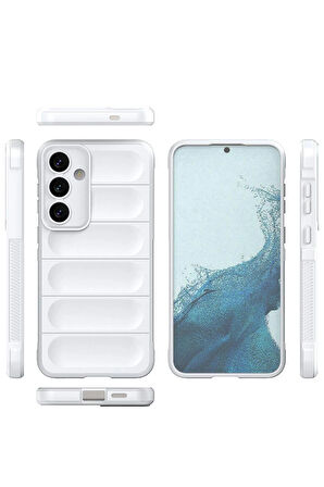 Samsung Uyumlu Galaxy S24 Kılıf Optimum Silikon - Krem