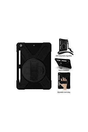 iPad Air 11 (2024) Kılıf Amazing Tablet Kapak - Siyah