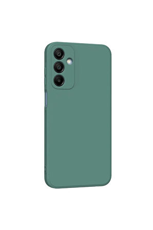 Samsung Uyumlu Galaxy A25 5G Kılıf First Silikon - Koyu Yeşil
