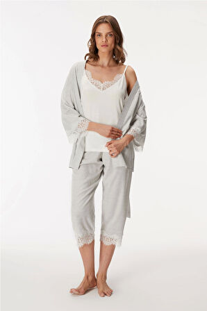 Anıl 11403 Kadın Sabahlık, Atlet Ve Pantolon Takım