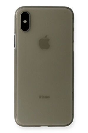 iPhone XS Max Kılıf PP Ultra İnce Kapak - Gri