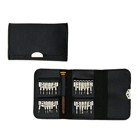 25 Pcs Cüzdan Modeli Tornavida Ucu Seti