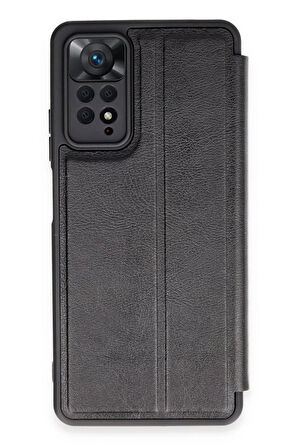 Xiaomi Uyumlu Redmi Note 12 Pro 4G Kılıf Flip Cover - Siyah