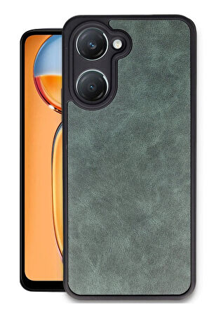 Vivo Y18 Kılıf Aras Deri Kapak - Koyu Yeşil