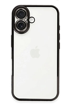 iPhone 16 Kılıf Razer Lensli Silikon - Siyah
