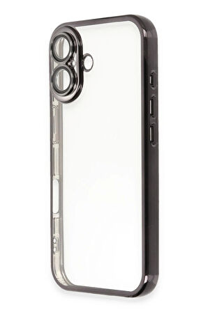 iPhone 16 Kılıf Razer Lensli Silikon - Siyah