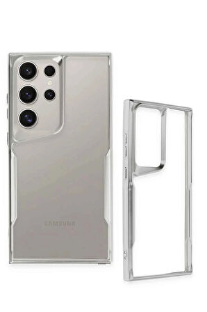 Samsung Uyumlu Galaxy S24 Ultra Kılıf Boyi Silikon Kapak - Derin Mor