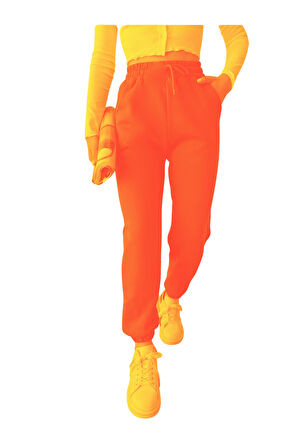 Jogger 3 İplik Şardonlu Cepli Tek Alt