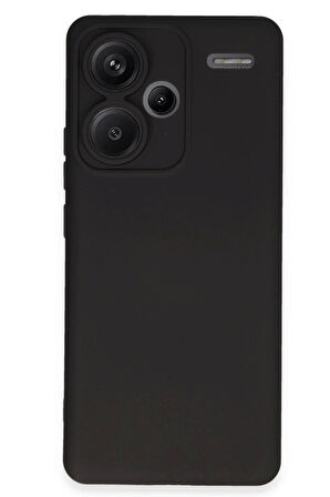Xiaomi Uyumlu Redmi Note 13 Pro Plus Kılıf Nano içi Kadife Silikon - Siyah