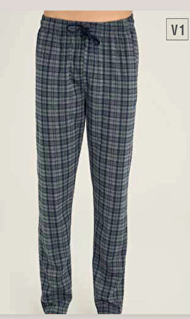 Tek Alt Kareli Desen Pantalon Kly 306