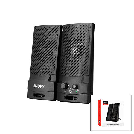 Snopy Sn-510 Usb 2.0 Multimedya 1+1 Hoparlör Speaker Set 4w