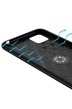 Huawei Y5P Kılıf Range Yüzüklü Silikon - Siyah