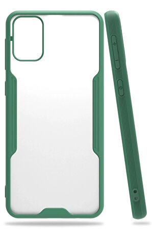 Samsung Uyumlu Galaxy M31 Kılıf Platin Silikon - Yeşil