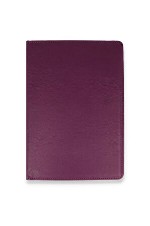 Samsung Uyumlu Galaxy X200 Tab A8 10.5 Kılıf 360 Tablet Deri Kılıf - Mürdüm