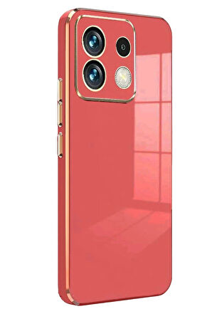 Xiaomi Uyumlu Poco M6 Pro 4G Kılıf Volet Silikon - Kırmızı