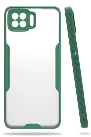 Oppo A73 Kılıf Platin Silikon - Yeşil