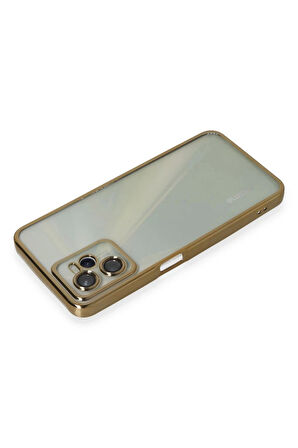 Realme C35 Kılıf Razer Lensli Silikon - Gold