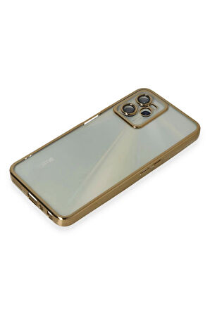 Realme C35 Kılıf Razer Lensli Silikon - Gold