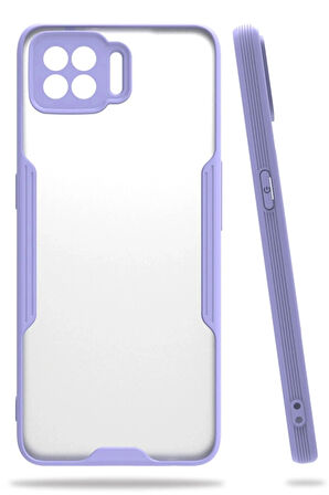 Oppo A73 Kılıf Platin Silikon - Lila