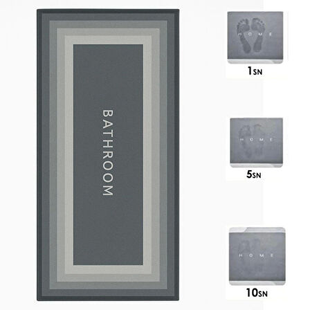 Sihirli Süper Su Emici Kaymaz Tabanlı Uzun Paspas 40*120 Cm