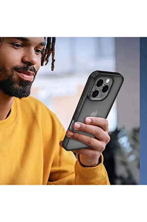 iPhone 16 Pro Max Kılıf Elegant Kapak - Siyah