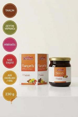 Arı Damlası 2'li Macun Setleri – Tarçınlı-Arı sütü-Bal-Polen İçerikli Macun