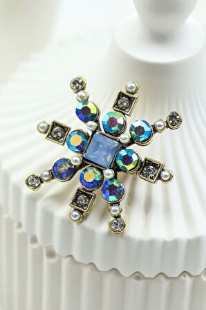 Özel Kutulu Mini Sabun & Kar Tanesi Model Broş Hediye Seti