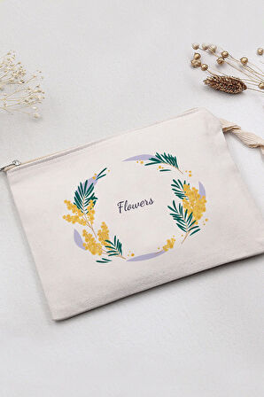 Bez El Çantası & Bambu Kapaklı Cam Matara & Teashop Bitki Çayı & Özel kutulu Mini Sabun Hediye Seti