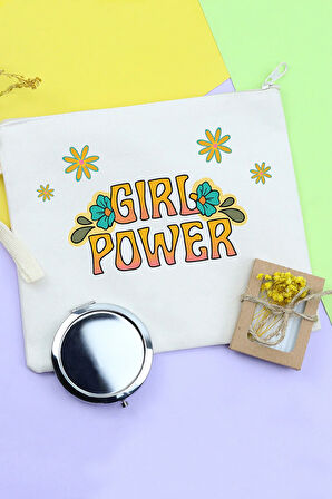 Bez El Çantası & El Aynası & Özel Kutulu Mini Sabun Hediye Seti