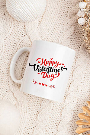 Love Tasarımlı Kupa & Mavi Taşlı Mikail Melek Kolye Hediye Seti