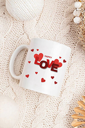 Love Tasarım Kupa & Gümüş Renk Melek Kolye Hediye Seti