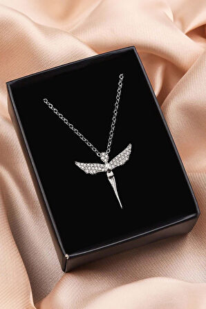 Love Tasarım Kupa & Gümüş Renk Melek Kolye Hediye Seti