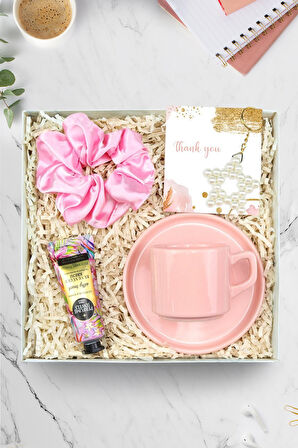 Pembe Fincan & Eyüp Sabri Tuncer El Kremi & Saten Toka & İnci Yıldız Anahtarlık Hediye Seti