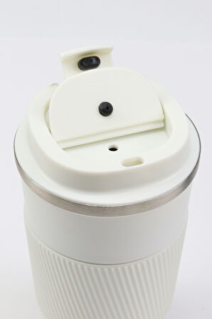 Papatya Defter & İnci Yıldız Anahtarlık & Toka & Beyaz Tükenmez Kalem & 500 Ml Termos Hediye Seti