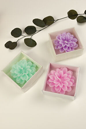 Beyaz Çiçekli Defter & Gümüş Renk Detaylı Mor Tükenmez Kalem & Kelebek Kupa & Lotus Mum Hediye Seti