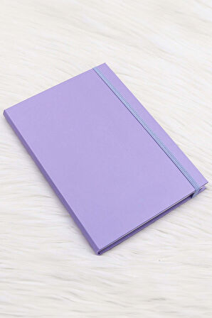 Mor Defter & Haftalık Planner & Dikişli Mini Not Defteri Hediye Seti