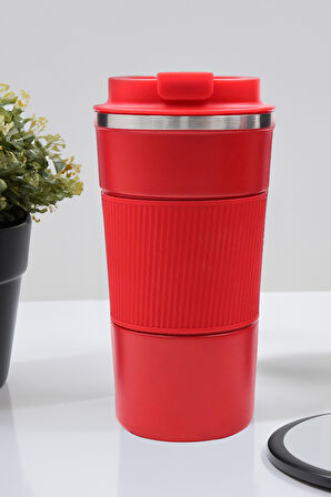 Kırmızı 500ml Termos & Kırmızı Çerçeve & Bez Çanta & Kırmızı Kupa & Kalp Mum & Love Ayıcık Seti