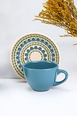 Mavi Touchpen & Godiva Çikolata & 2'li Teashop Bitki Çayı & Lacivert Çay Fincanı Hediye Seti