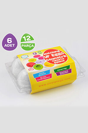 Peluş Ayıcık & Balon & Geometrik Yumurta Eşleme Oyunu Hediye Seti