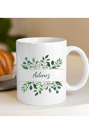 Kişiye Özel Tasarım Kupa & Canlı Sukulent Çiçek & Eyüp Sabri Tuncer Mini Kolonya Hediye Seti