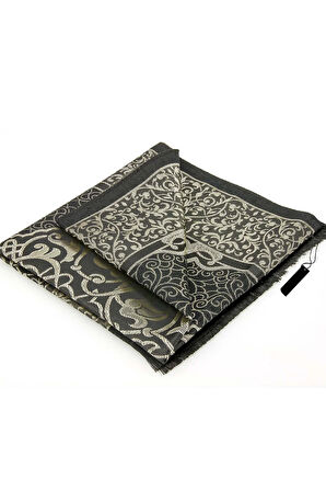 Yasin-i Şerif & Seccade & Siyah Renk Pamuk Şal & Siyah Yumuşak Deri Cüzdan Hediye Seti