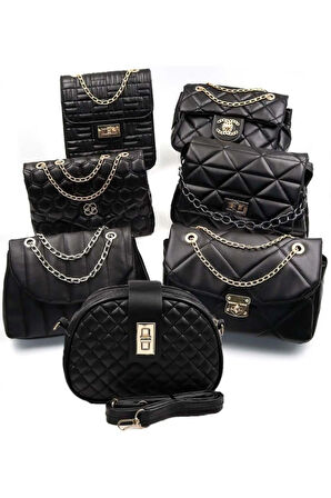 Tasarım Fincan & Siyah Kadın Çanta & Şal Hediye Seti