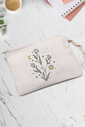 Ham Bez El Çantası & Gri Porselen Kahve Fincanı & 2'li Mehmet Efendi Türk Kahvesi Hediye Seti