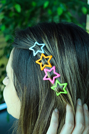 Baskılı T Kupa & Fosforlu Kalem & Desenli Şeffaf Kalemlik & Renkli Yıldız Çıtçıt Toka Hediye Seti